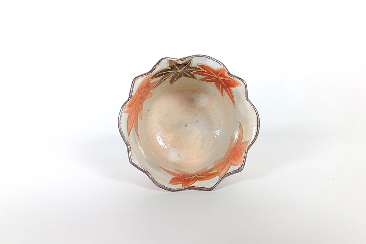 色絵乾山写 紅葉 小付