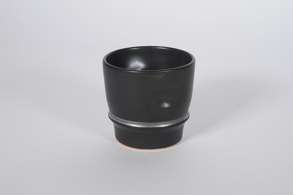 マットブラック 銀彩 酒器