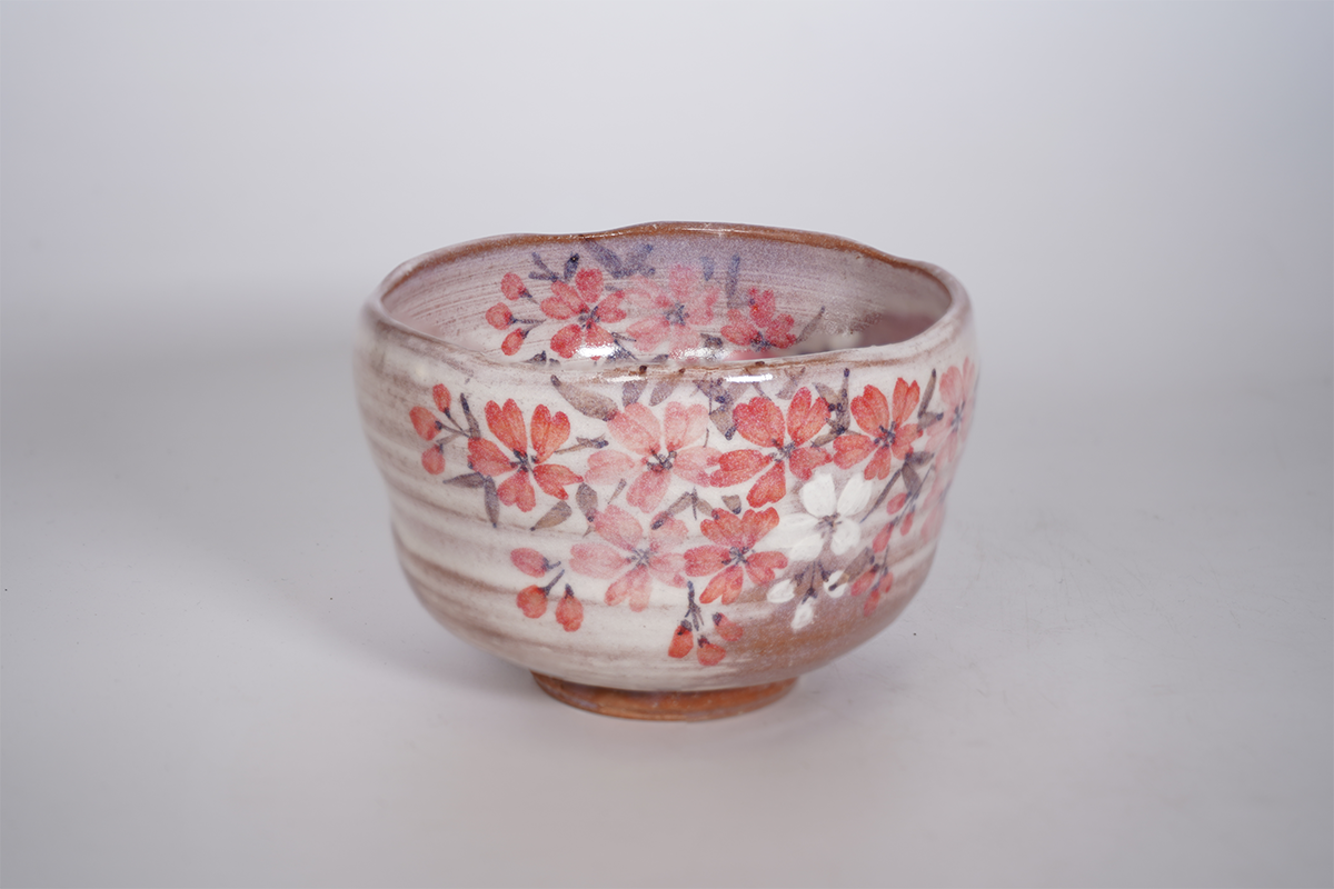 赤土桜 抹茶碗