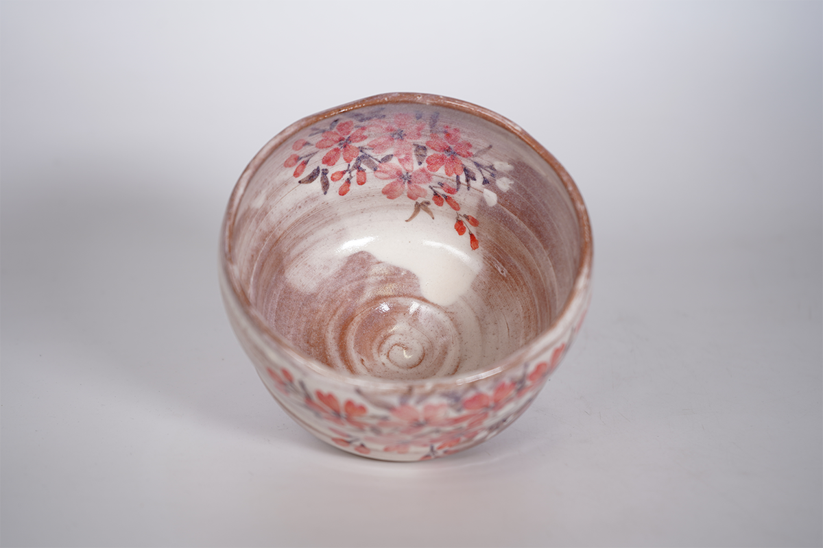 赤土桜 抹茶碗